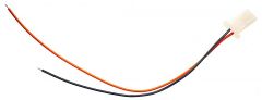Kabel k regulátoru 2PIN konektor SAMICE - černooranžový