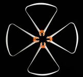 Kryty vrtulí pro dron Syma X8SW a X8SC - bílé