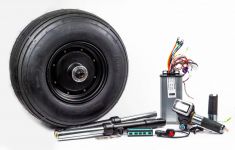 Přední přídavný motor 1000W s příslušenstvím pro elektrické koloběžky - černá